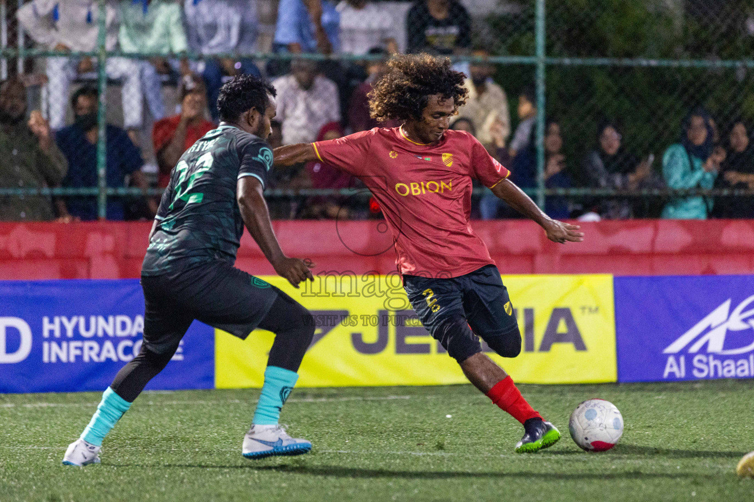 DH Bandidhoo vs DH Kudahuvadhoo in Day 17 of Golden Futsal Challenge 2024 was held on Wednesday, 31st January 2024, in Hulhumale', Maldives Photos: Nausham Waheed / images.mv