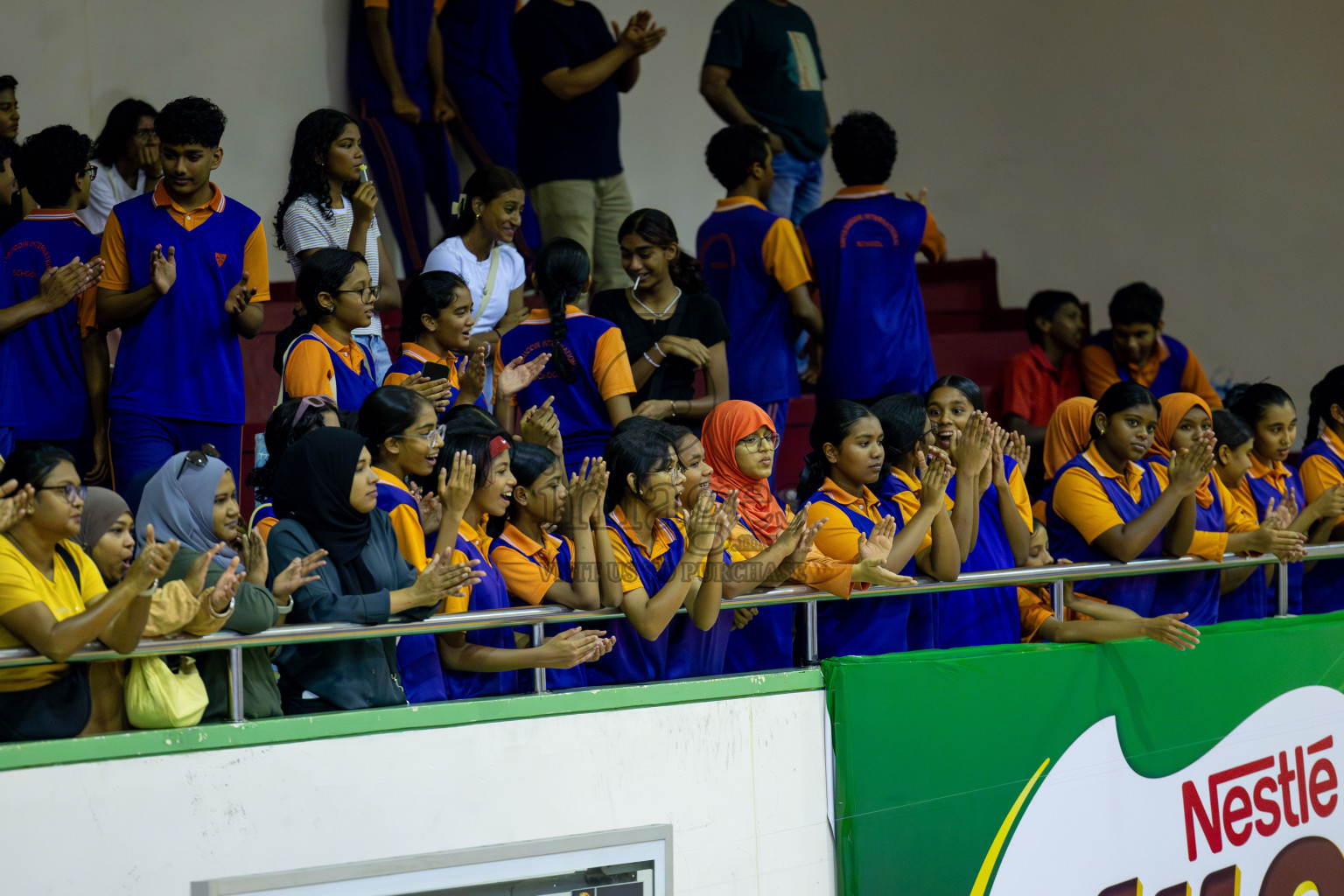 Day 13 of 25th Inter-School Netball Tournament was held in Social Center at Male', Maldives on Saturday, 24th August 2024. Photos: Mohamed Mahfooz Moosa / images.mv