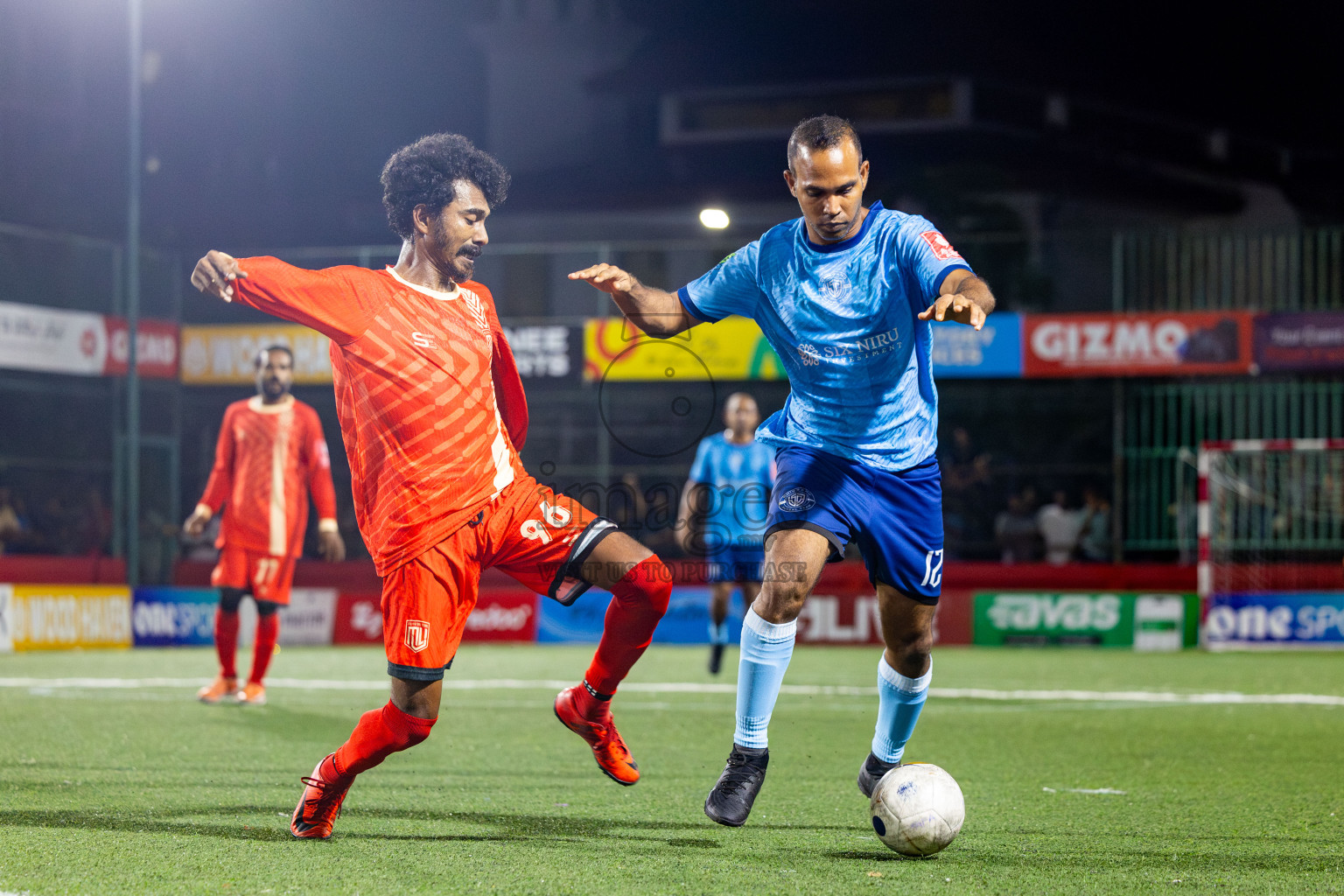 M Dhiggaru vs M Muli in Day 21 of Golden Futsal Challenge 2025 was held on Saturday , 25th January 2025, in Hulhumale', Maldives. Photos: Nausham Waheed / images.mv