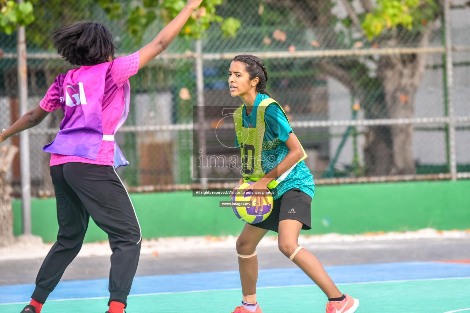 Day 13 of Junior Netball Championship 2022 held in Male', Maldives. Photos by Nausham Waheed