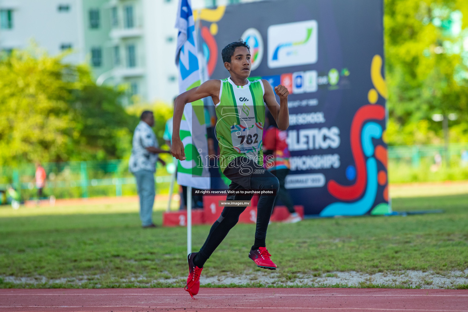 Day two of Inter School Athletics Championship 2023 was held at Hulhumale' Running Track at Hulhumale', Maldives on Sunday, 15th May 2023. Photos: Nausham Waheed / images.mv