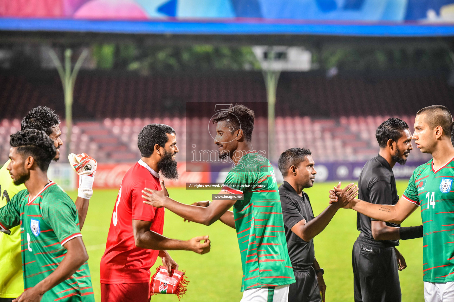 Maldives vs Bangladesh Friendly Match 24 Mar 2022 at Galolhu Rasmee Stadium Malé photos by Nausham Waheed