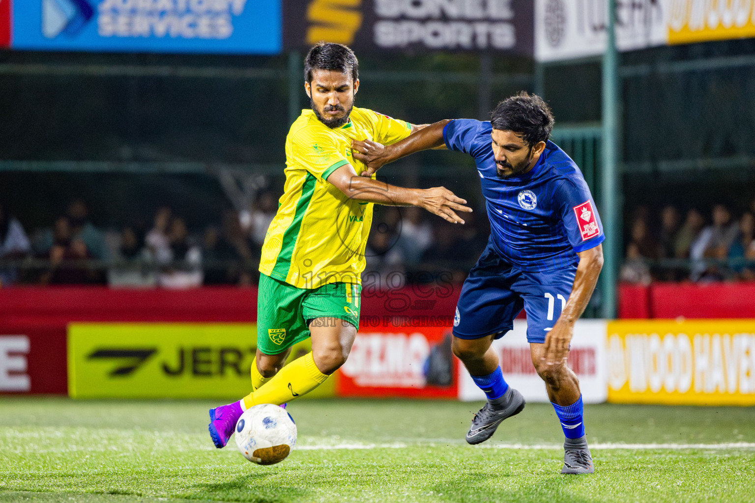 Gdh Vaadhoo vs GA Villingili in zone round Day 30 of Golden Futsal Challenge 2025 was held on Monday , 3rd February 2025, in Hulhumale', Maldives. Photos: Nausham Waheed / images.mv
