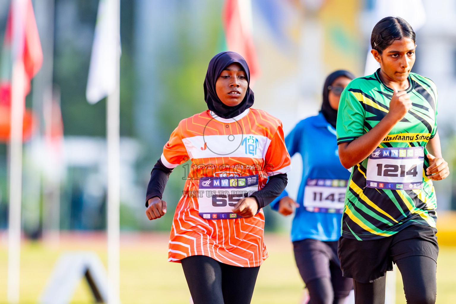 Day 5 of MWSC Interschool Athletics Championships 2024 held in Hulhumale Running Track, Hulhumale, Maldives on Wednesday, 13th November 2024. Photos by: Nausham Waheed / Images.mv