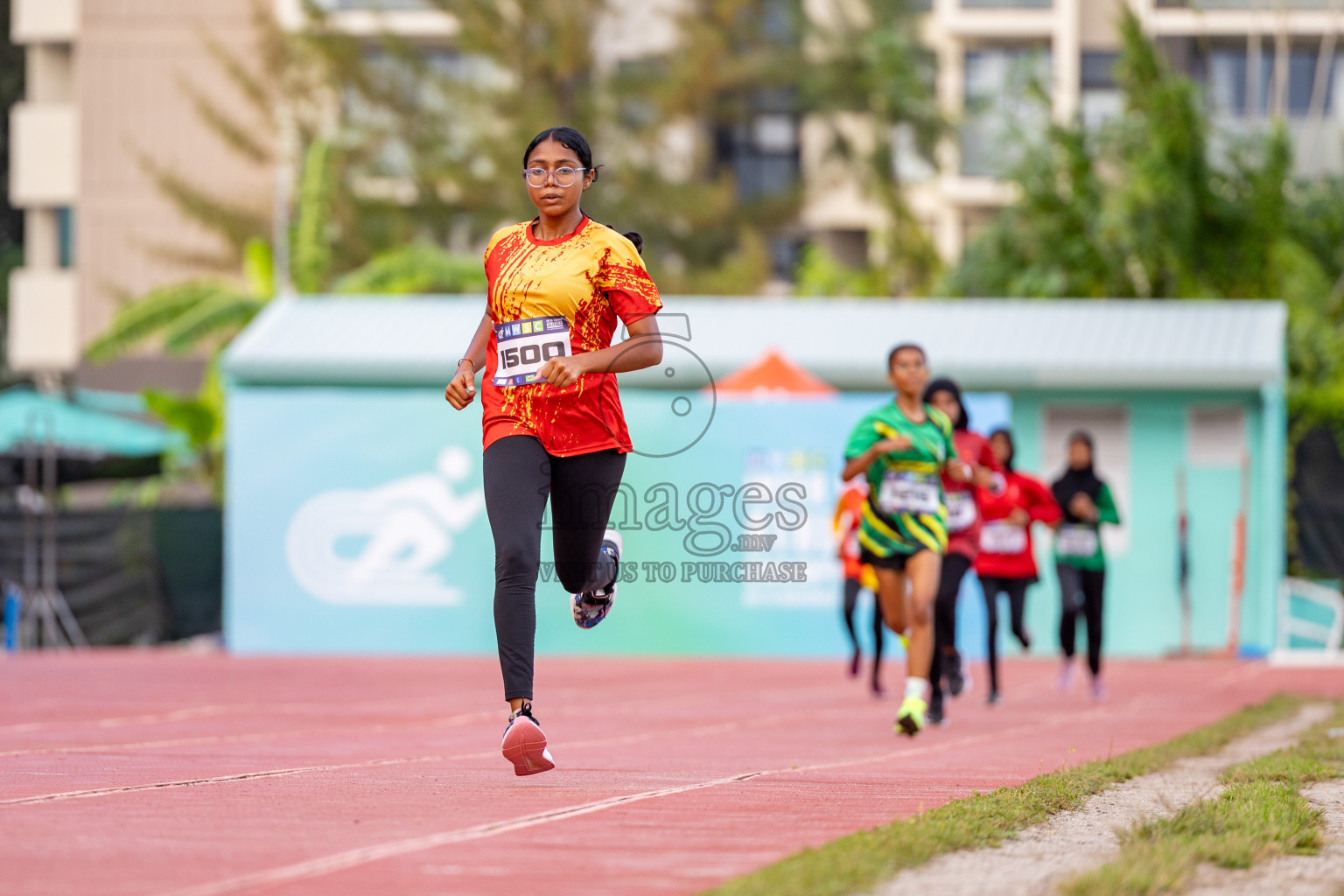 Day 2 of MWSC Interschool Athletics Championships 2024 held in Hulhumale Running Track, Hulhumale, Maldives on Sunday, 10th November 2024. 
Photos by: Hassan Simah / Images.mv