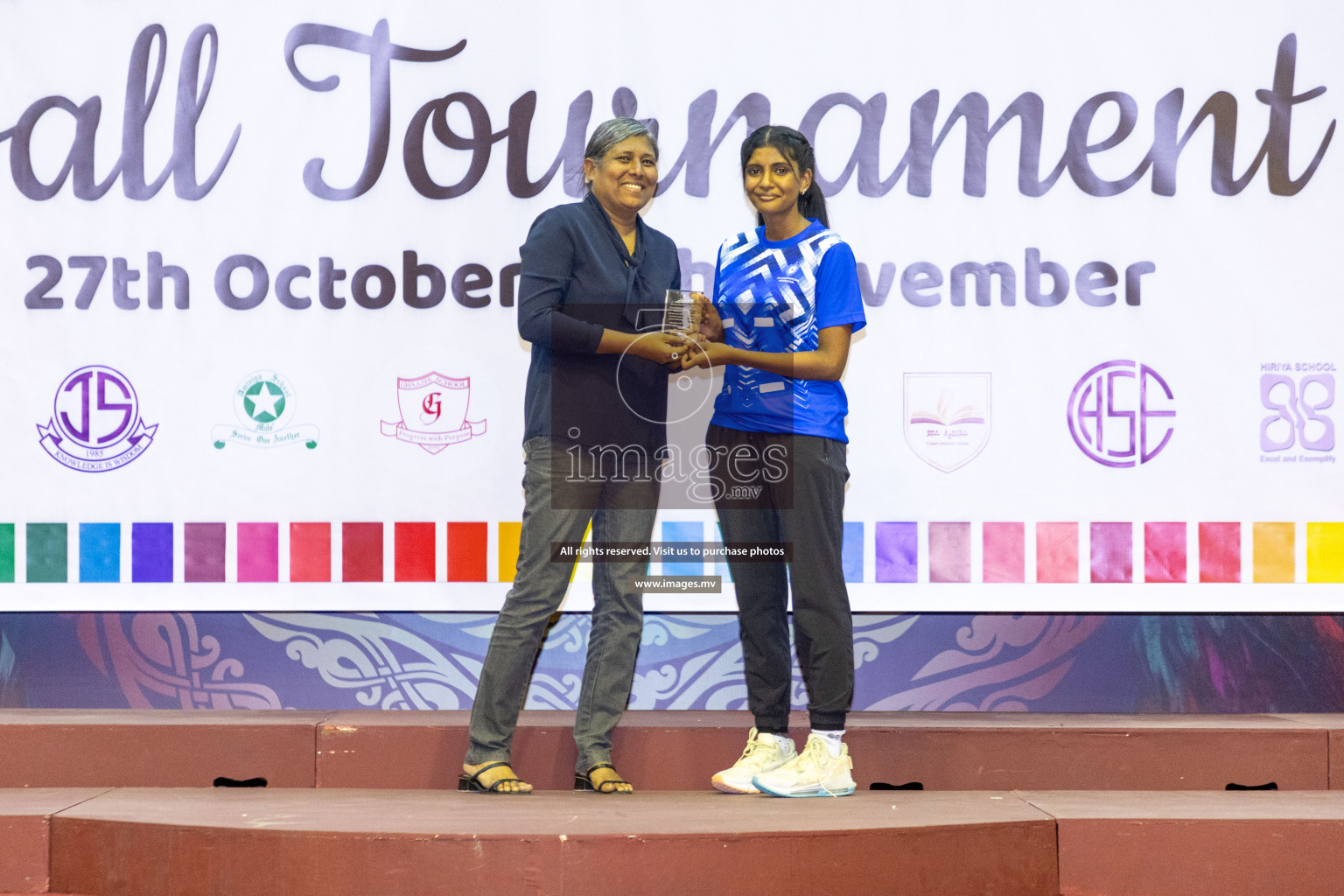 Final of 24th Interschool Netball Tournament 2023 was held in Social Center, Male', Maldives on 7th November 2023. Photos: Nausham Waheed / images.mv