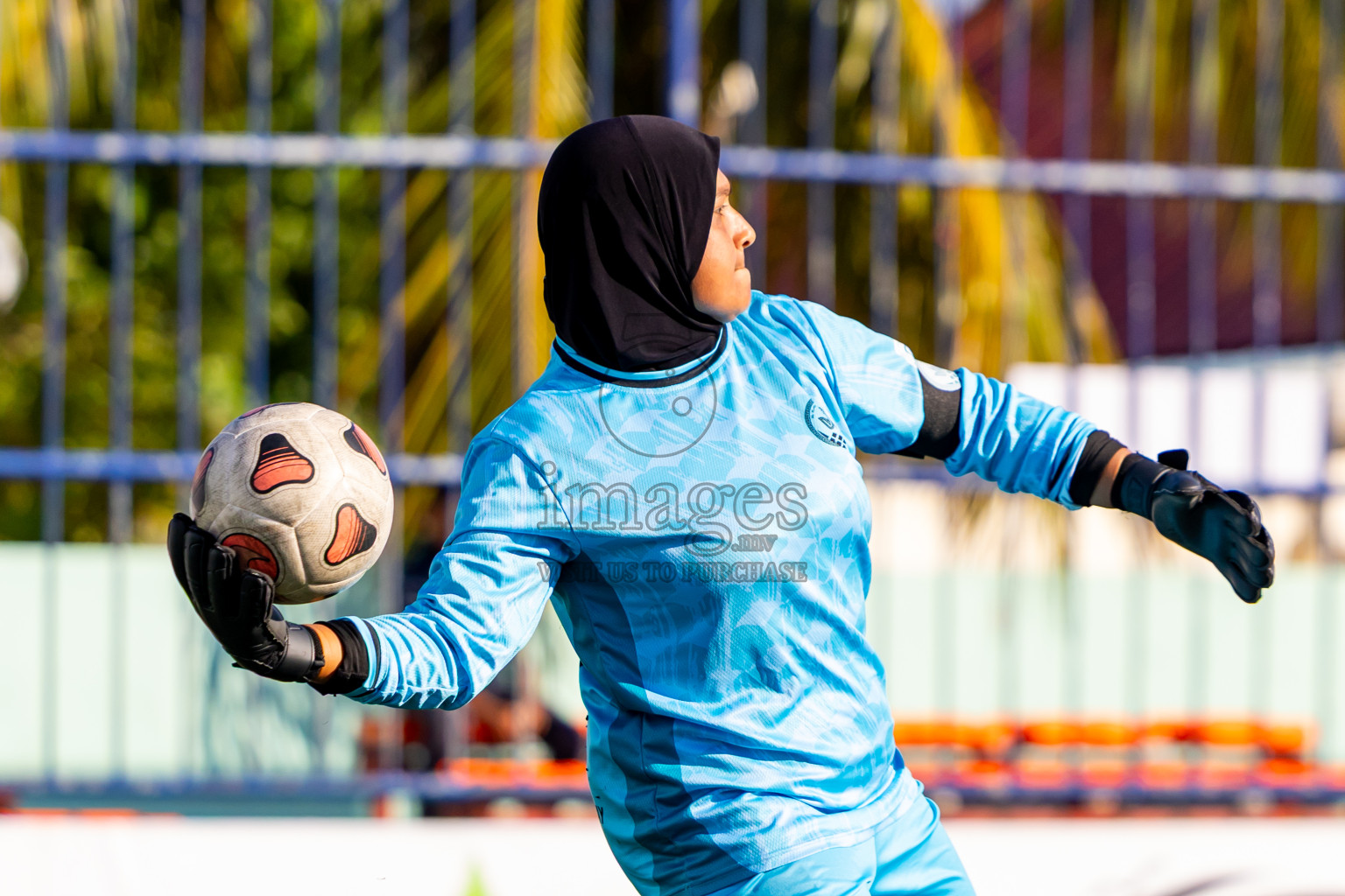 Eydhafushi vs Kihaadhoo in Day 4 of Better in Baa Futsal Fiesta 2025 Woman's division held in B. Eydhafushi, Maldives on Saturday, 8th November 2025. Photos: Nausham Waheed / images.mv