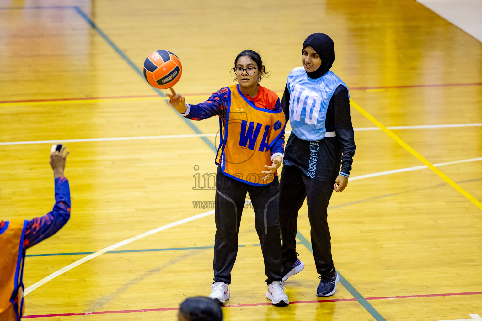 Day 6 of 25th Inter-School Netball Tournament was held in Social Center at Male', Maldives on Thursday, 15th August 2024. Photos: Nausham Waheed / images.mv