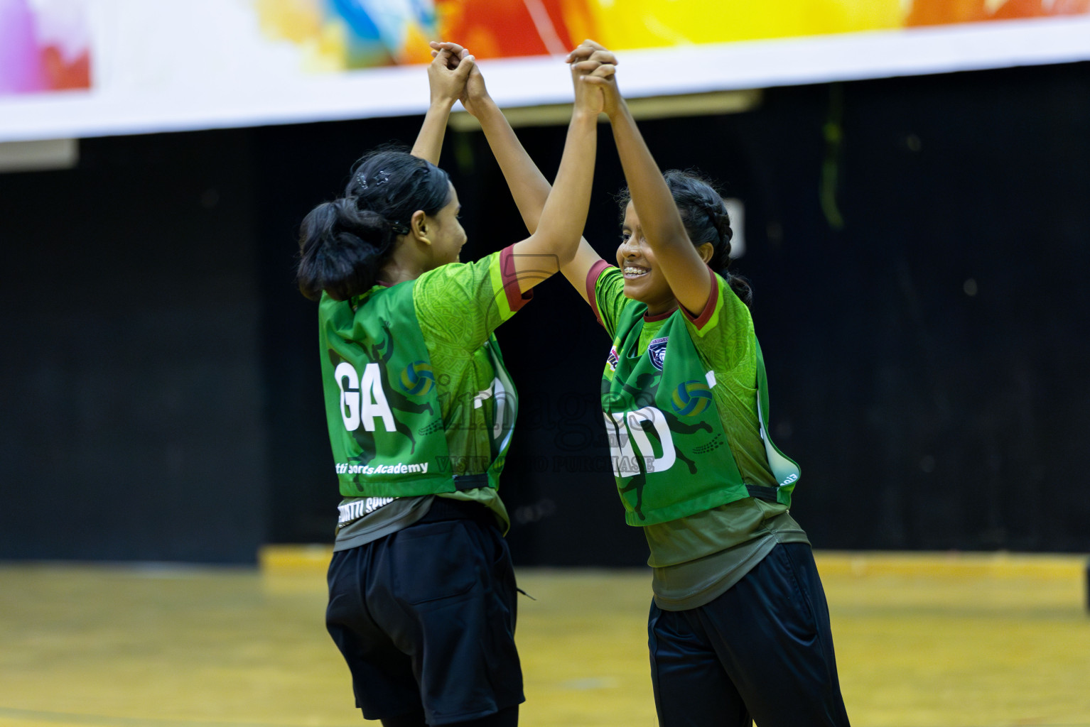 N Sports Academy B vs FIONTI Sports Club in Day 1 of 3rd Junior Championship - Netball association of Maldives, held at Social Center on 19th January 2025 . Photos by Shuu Abdul Sattar