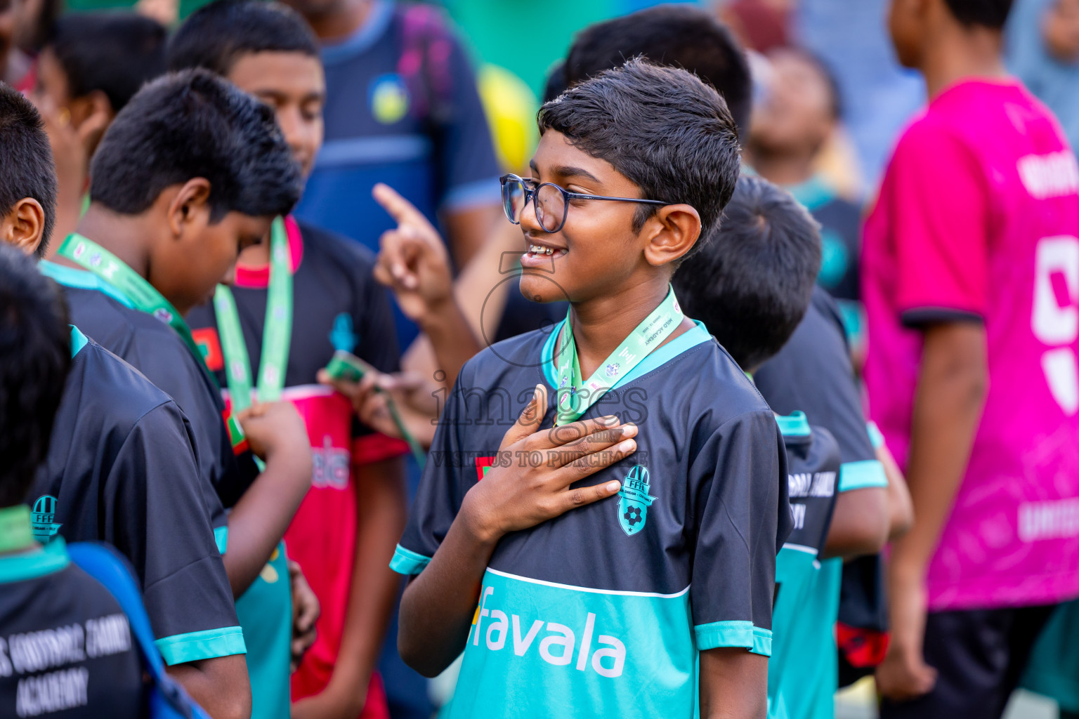 Day 3 of MILO Academy Championship 2025 (U-12) was held at Henveiru Stadium in Male', Maldives on Saturday, 3rd May 2025. Photos: Nausham Waheed / images.mv
