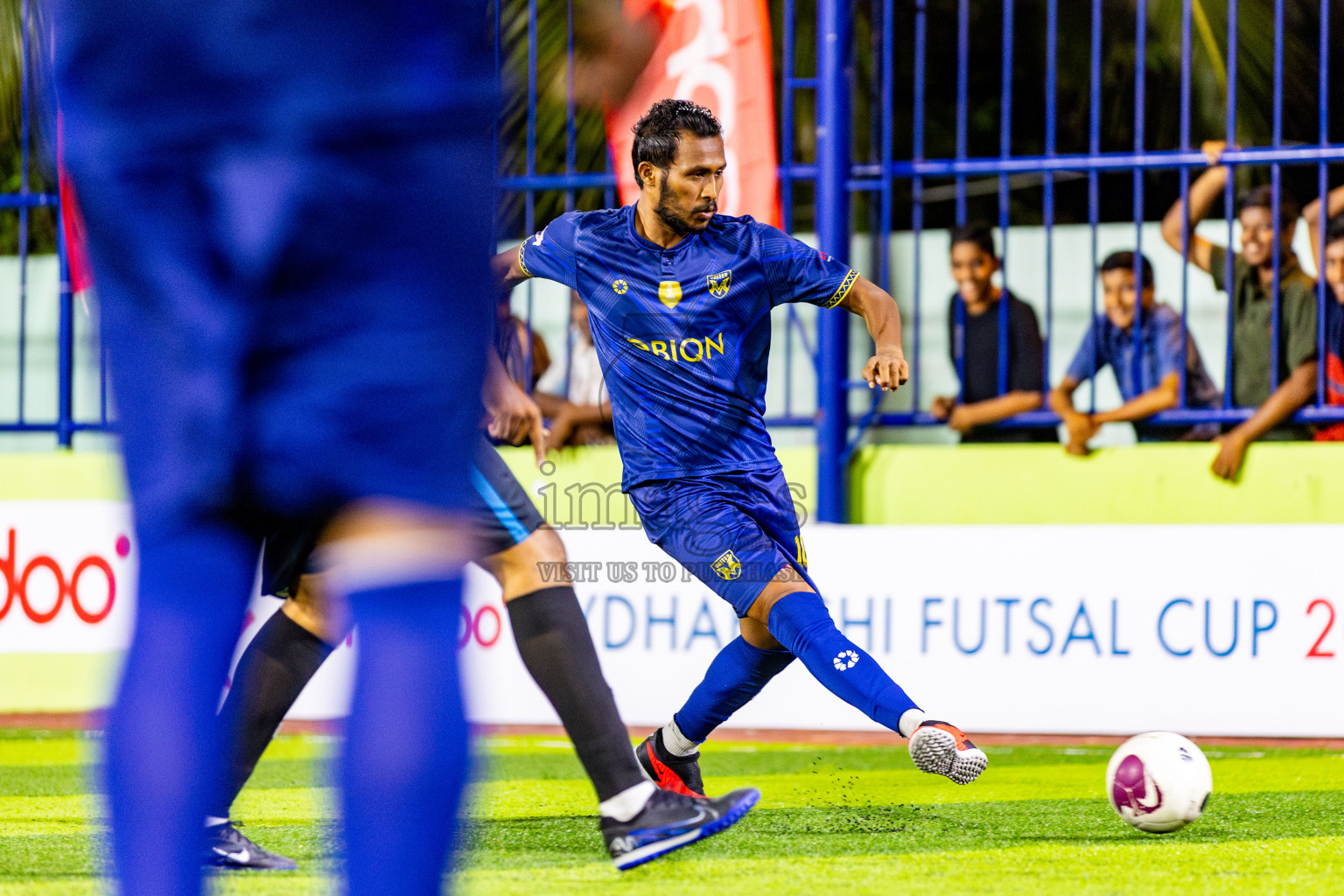 United V vs Eighty Four FC in Day 7 of Eydhafushi Futsal Cup 2024 was held on Sunday , 14th April 2024, in B Eydhafushi, Maldives Photos: Nausham Waheed / images.mv