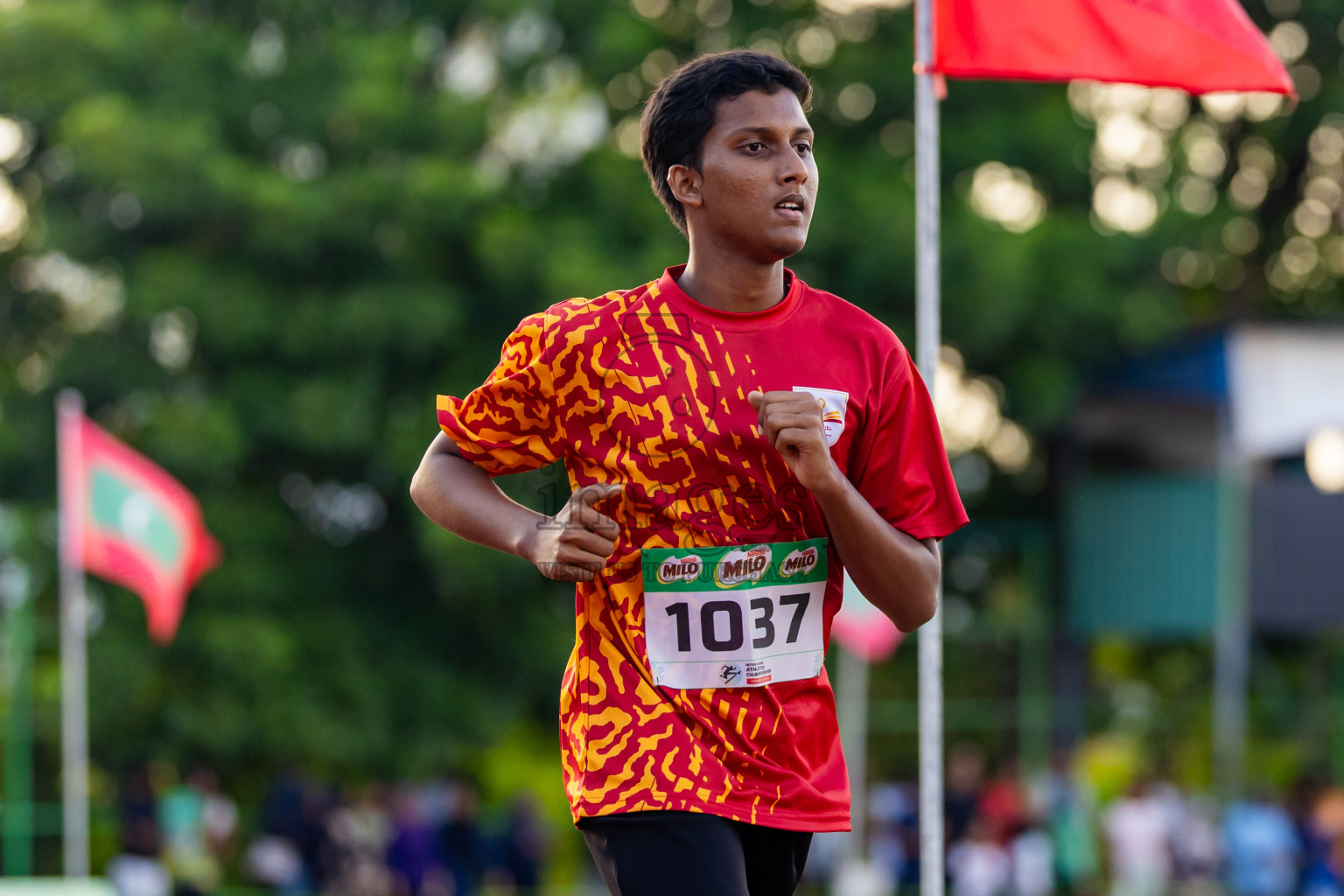 Day 4 of Inter-school Athletics Championship 2025 held in Ekuveni Synthetic Track, Male', Maldives on Thursday, 09th October 2025. Photos by: Nausham Waheed / Images.mv