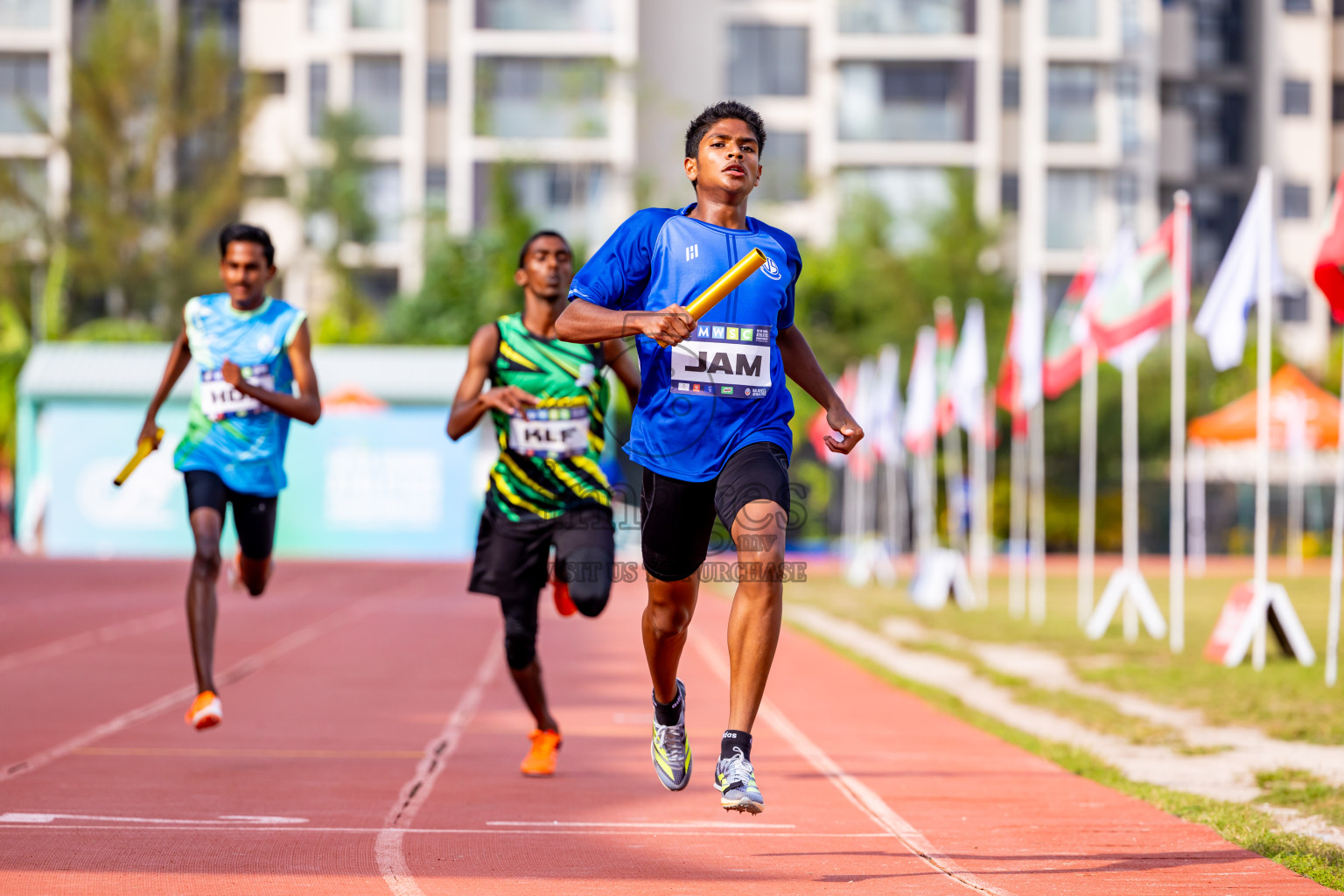 Day 5 of MWSC Interschool Athletics Championships 2024 held in Hulhumale Running Track, Hulhumale, Maldives on Wednesday, 13th November 2024. Photos by: Nausham Waheed / Images.mv