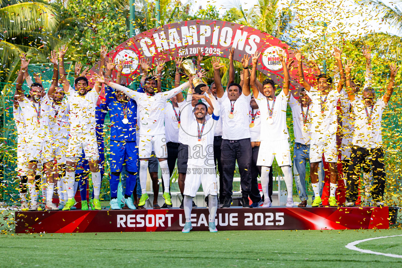 Barcelo vs Conrad in the Final of Resort League 2025 (Ari Zone) was held on Sunday, 28th June 2025 in Conrad Maldives Rangali Island, Alif Dhaalu Atoll, Maldives. Photos: Nausham Waheed / images.mv