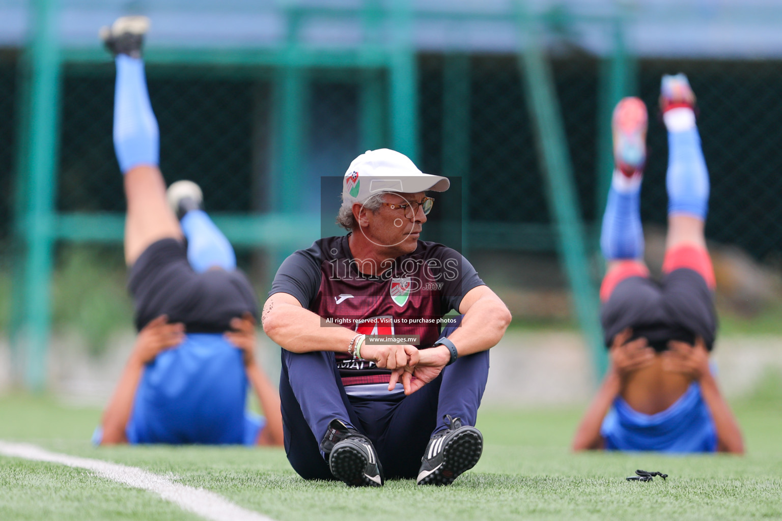 Maldives Practice Sessions on 26 June 2023 before their match in Bangabandhu SAFF Championship 2023 held in Bengaluru Football Ground