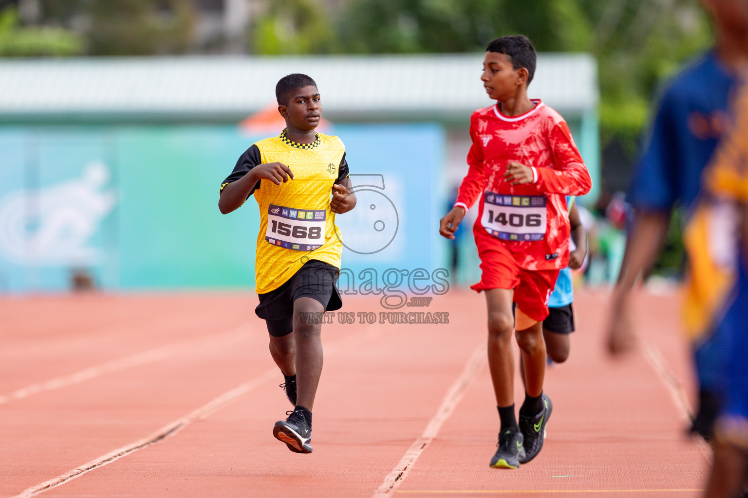 Day 3 of MWSC Interschool Athletics Championships 2024 held in Hulhumale Running Track, Hulhumale, Maldives on Monday, 11th November 2024. 
Photos by: Hassan Simah / Images.mv