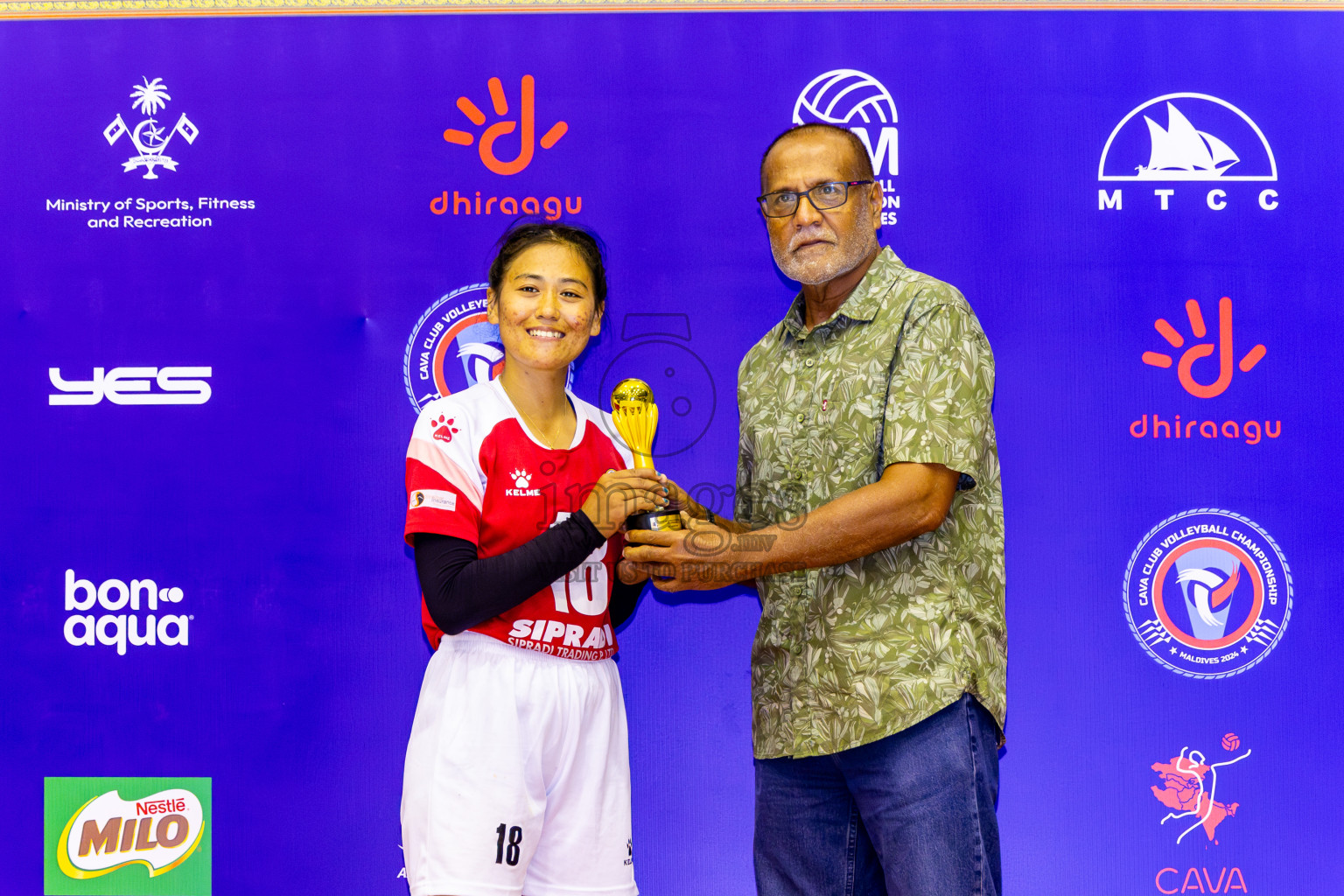 Nepal Police Club vs Humo VC in the Final of CAVA Woman's Volleyball Club Championship 2024 was held in Social Center, Male', Maldives on Saturday, 21st September 2024. Photos: Nausham Waheed / images.mv