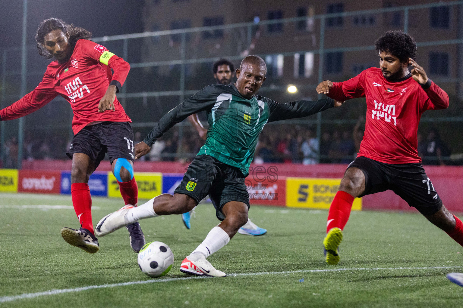 HDh Vaikaradhoo vs HDh Makunudhoo in Golden Futsal Challenge 2024 was held on Tuesday, 16th January 2024, in Hulhumale', Maldives Photos: Ismail Thoriq / images.mv