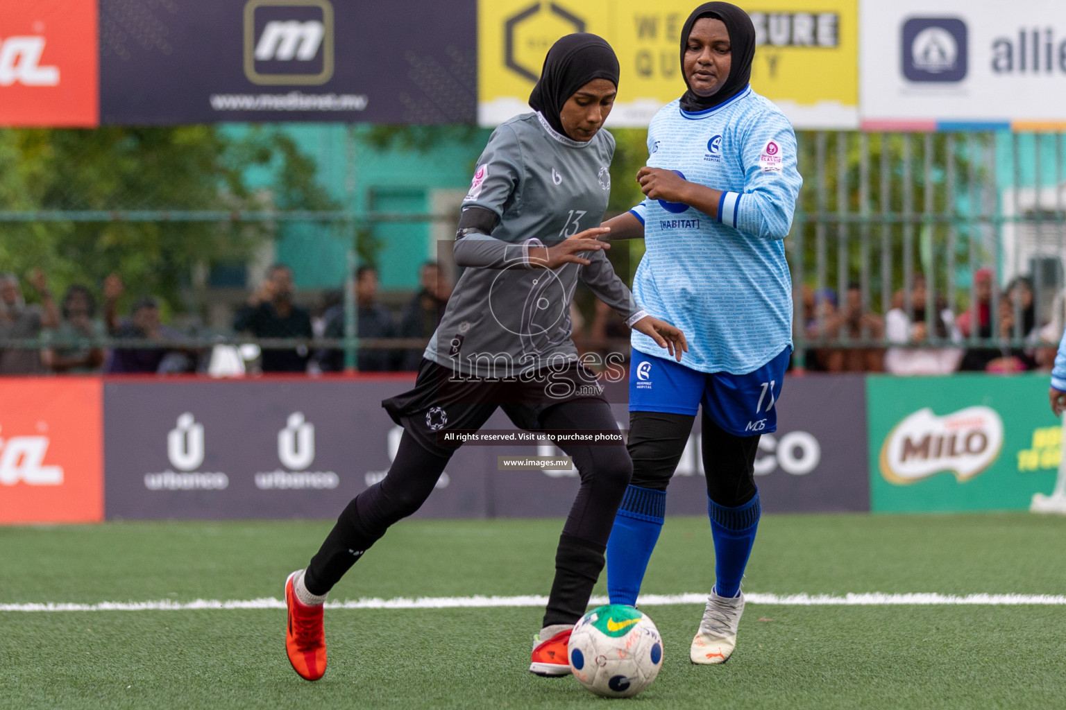 Hulhumale Hospital vs MIRA SC in 18/30 Futsal Fiesta Classic 2023 held in Hulhumale, Maldives, on Friday, 21st July 2023 Photos: Mohamed Mahfooz Moosa / images.mv