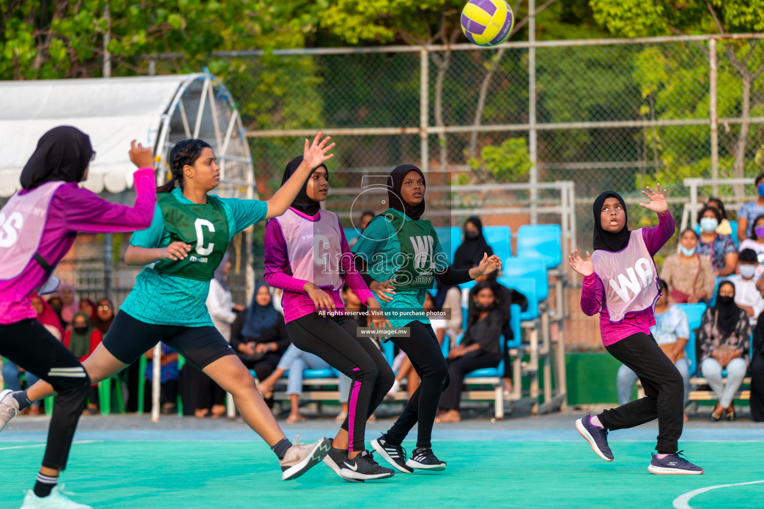 Junior Netball Championship 2022 - Under 14 Final U14 final of Junior Netball Championship 2022 held in Male', Maldives on Friday, 18th March 2022. Photos by Ismail Thoriq