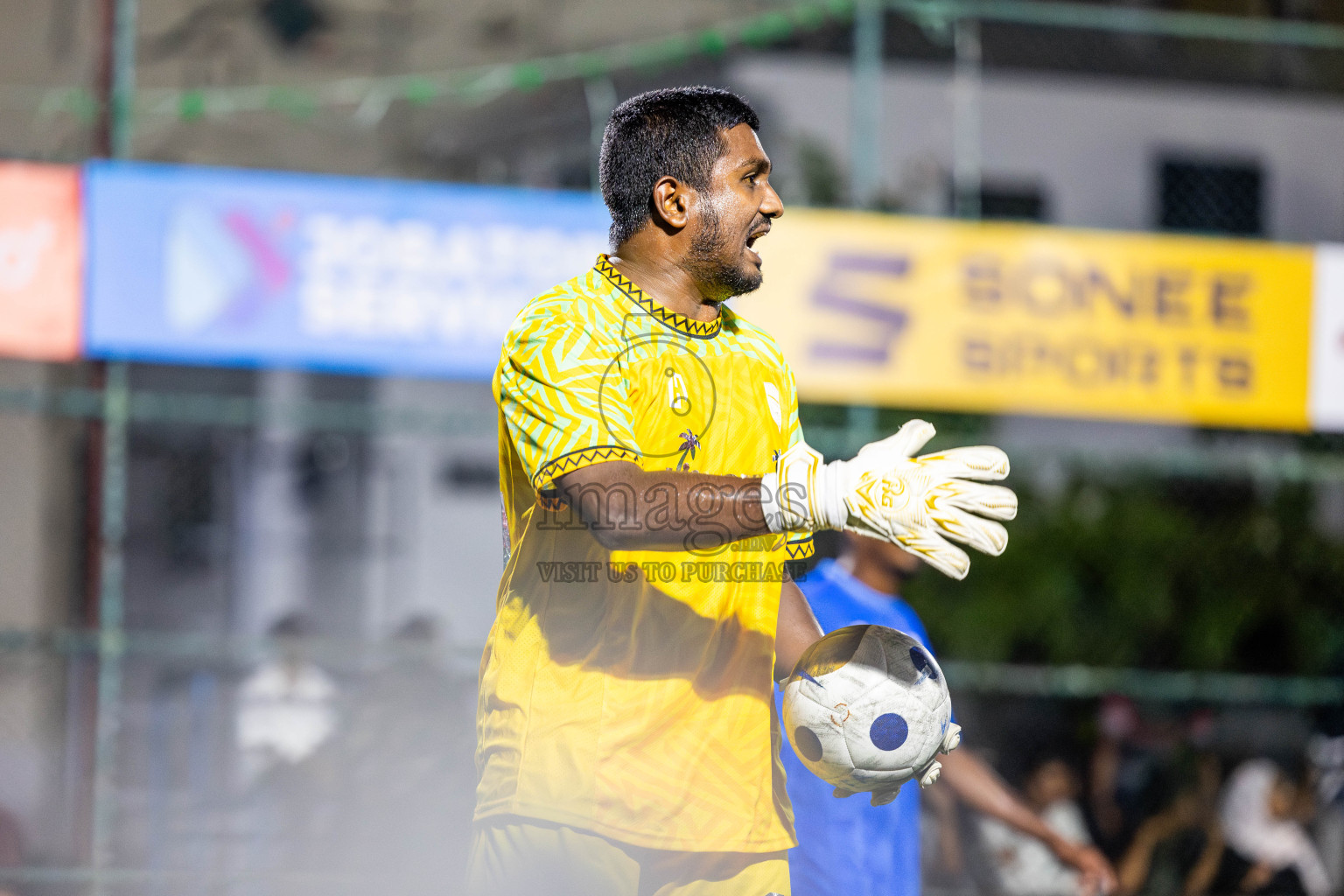 K Himmafushi vs K Maafushi on Day 18 of Golden Futsal Challenge 2025 was held on Thursday, 23rd January 2025, in Hulhumale', Maldives. Photos: Nausham Waheed / images.mv
