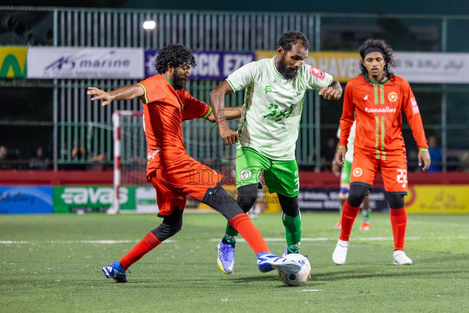 AA Feridhoo vs AA Maalhos in Day 11 of Golden Futsal Challenge 2025 was held on Wednesday, 15th January 2025, in Hulhumale', Maldives Photos: Mohamed Mahfooz Moosa / images.mv