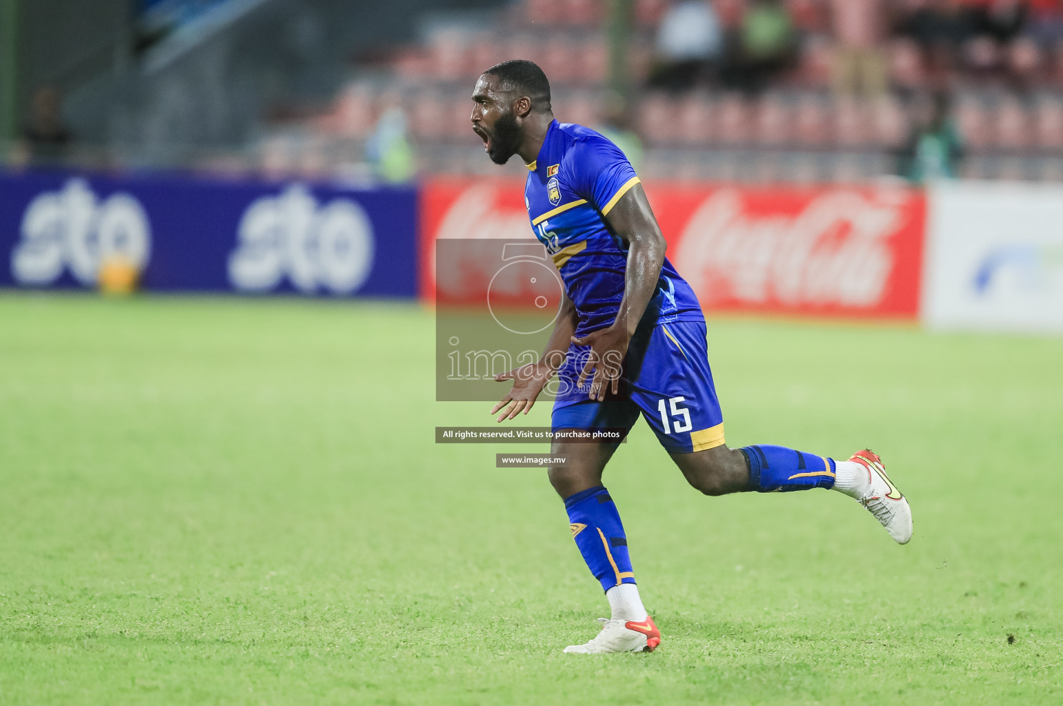 Nepal vs Sri Lanka in SAFF Championship 2021 held on 4th October 2021 in Galolhu National Stadium, Male', Maldives