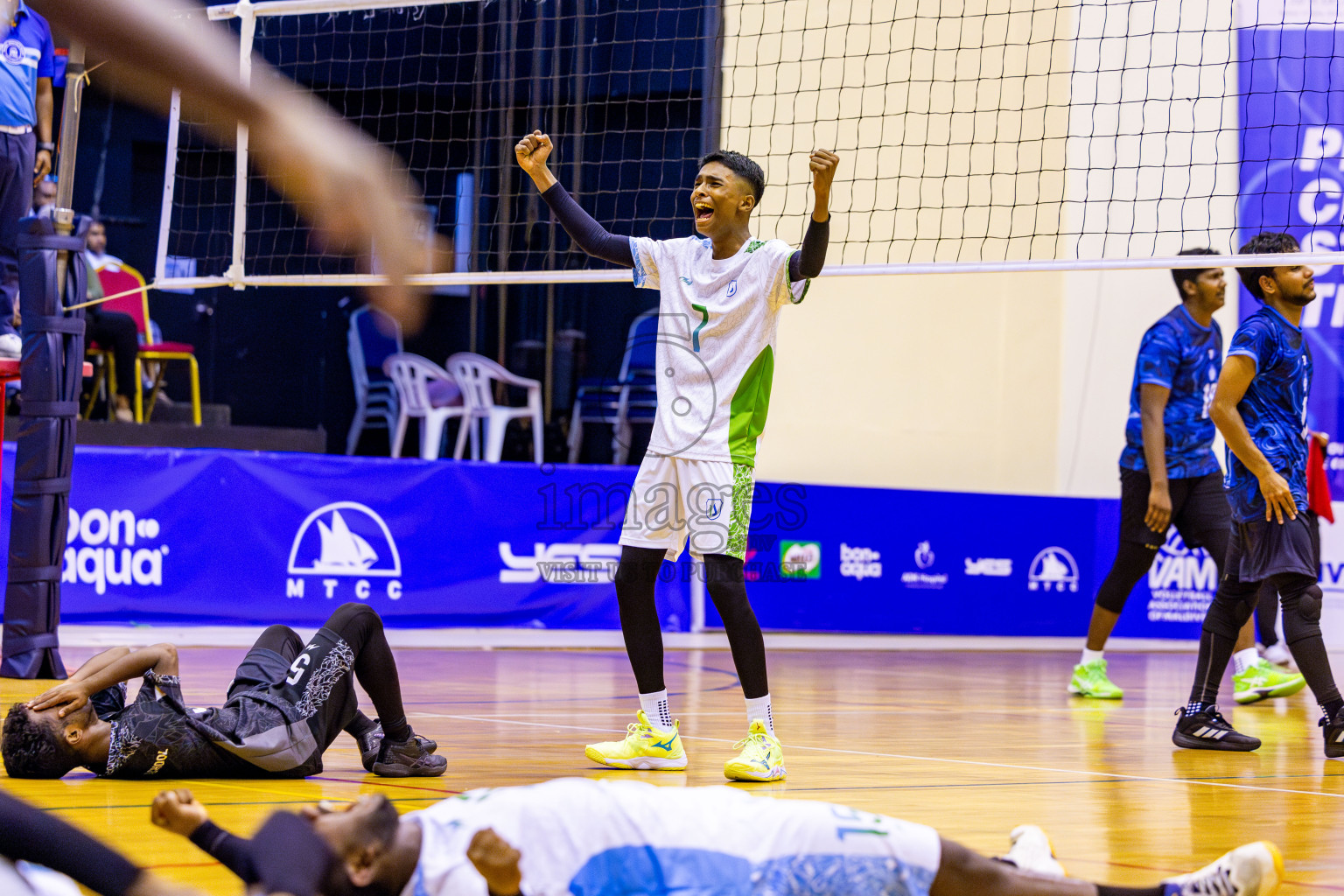 Finals of Interschool Volleyball Tournament 2024 was held in Social Center at Male', Maldives on Friday, 6th December 2024. Photos: Nausham Waheed / images.mv