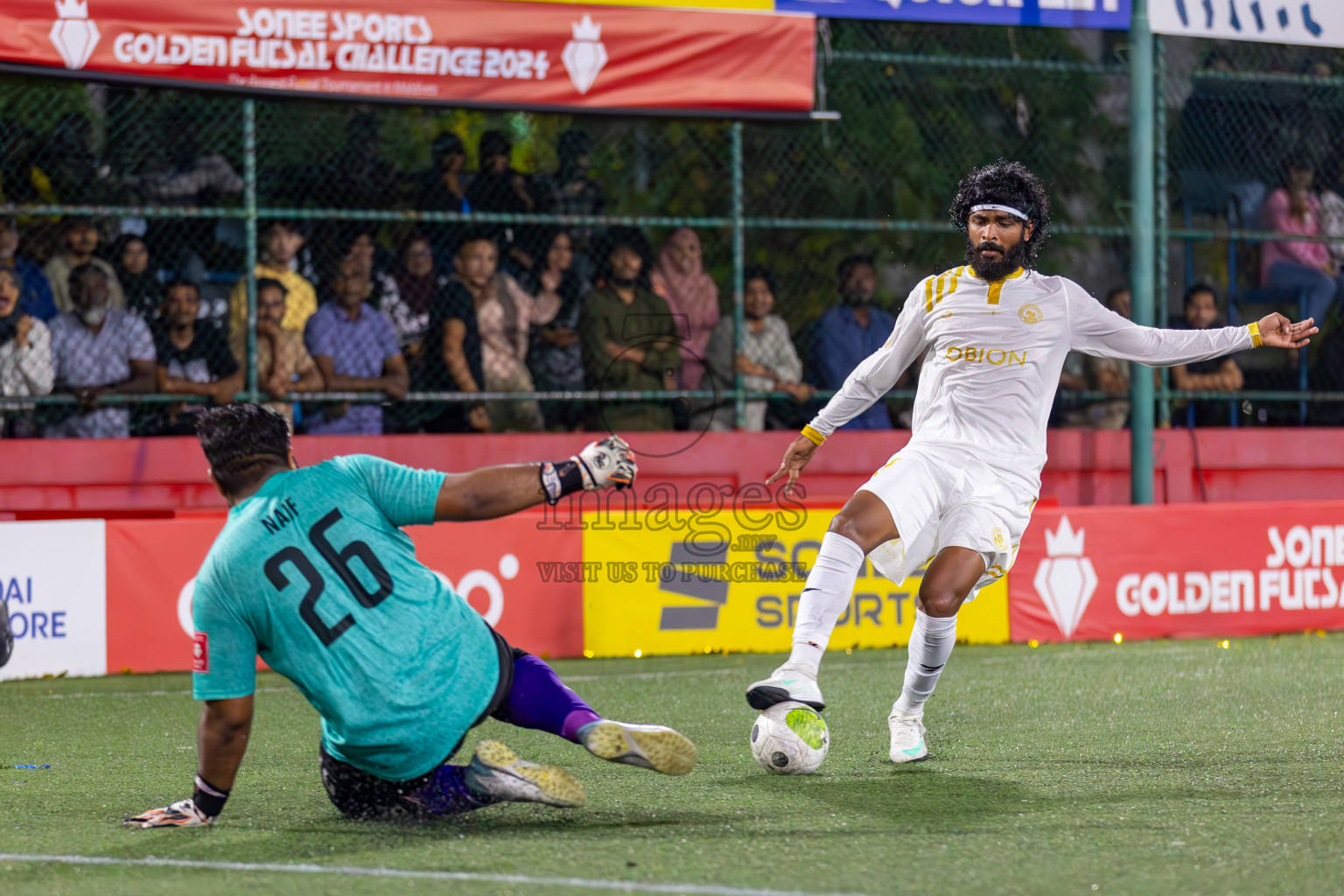 Dhandimagu vs GA Kanduhulhudhoo in Zone Round on Day 30 of Golden Futsal Challenge 2024, held on Tuesday , 14th February 2024 in Hulhumale', Maldives
Photos: Ismail Thoriq / images.mv