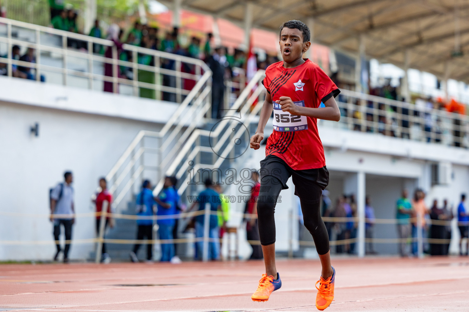 Day 1 of MWSC Interschool Athletics Championships 2024 held in Hulhumale Running Track, Hulhumale, Maldives on Saturday, 9th November 2024. 
Photos by: Ismail Thoriq, Hassan Simah / Images.mv