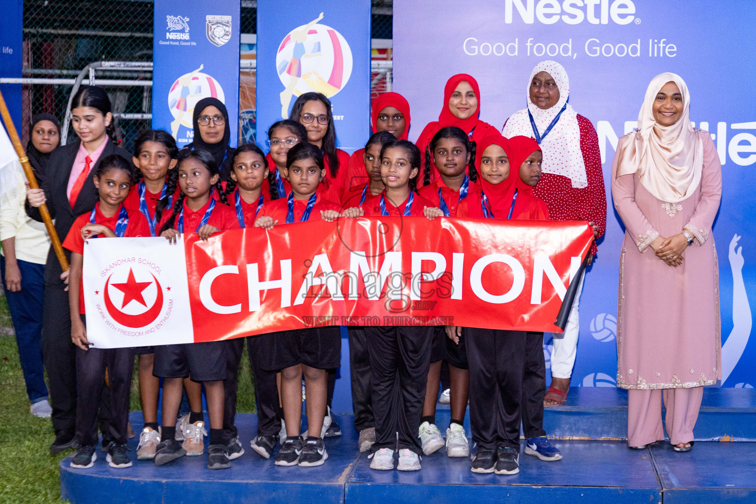 Day 3 of Nestle' Kids Netball Fiesta 2023 held in Henveyru Stadium, Male', Maldives on Saturday, 2nd December 2023. Photos by Nausham Waheed / Images.mv