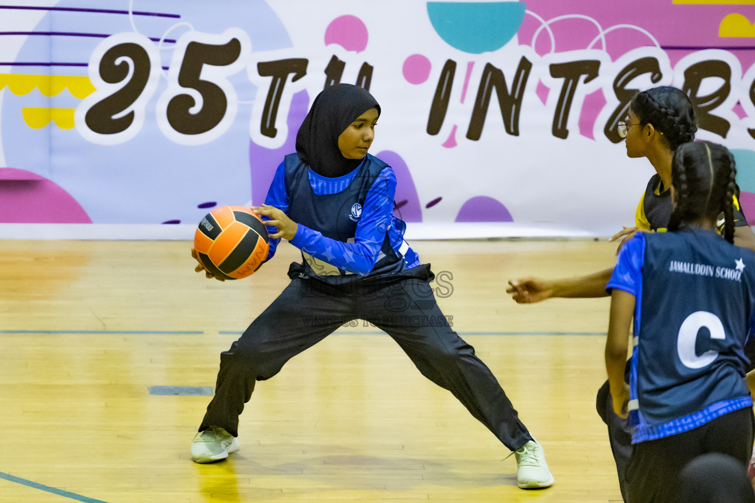 Day 12 of 25th Inter-School Netball Tournament was held in Social Center at Male', Maldives on Thursday, 22nd August 2024.