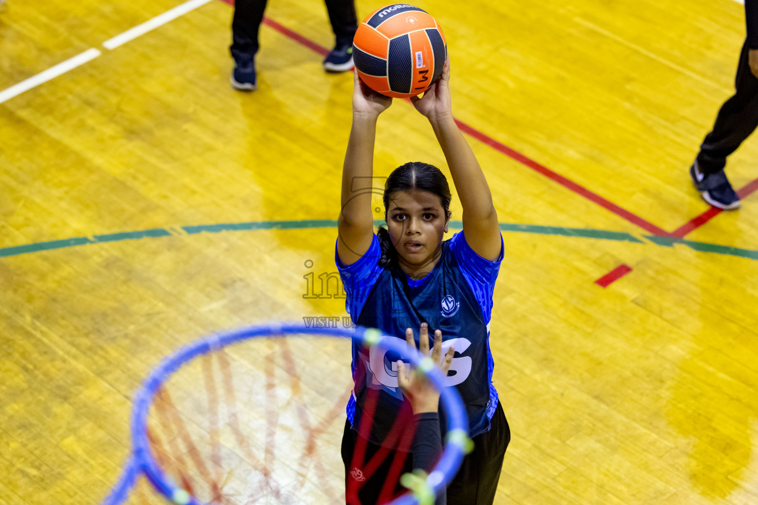 Day 1 of 25th Milo Inter-School Netball Tournament was held in Social Center at Male', Maldives on Thursday, 8th August 2024. Photos: Nausham Waheed / images.mv