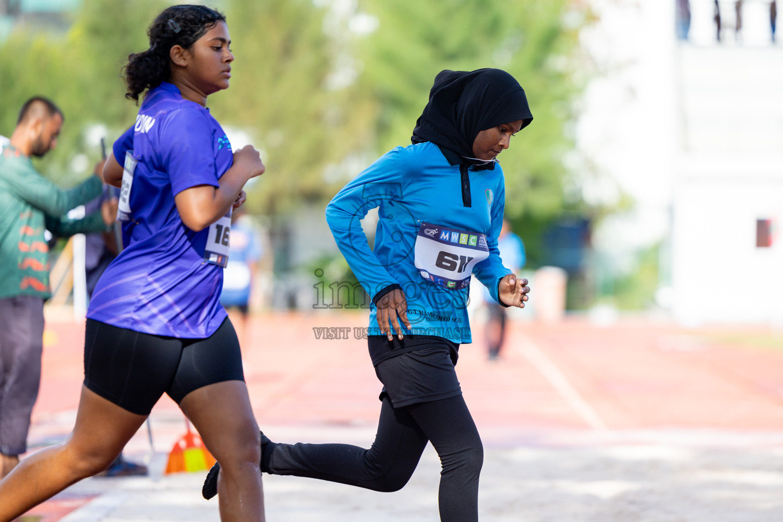 Day 1 of MWSC Interschool Athletics Championships 2024 held in Hulhumale Running Track, Hulhumale, Maldives on Saturday, 9th November 2024. 
Photos by: Ismail Thoriq, Hassan Simah / Images.mv