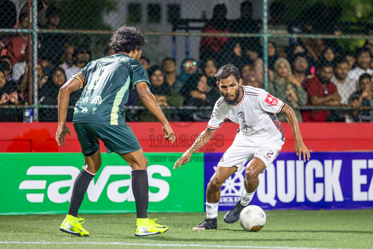 Sh Milandhoo vs R Inguraidhoo in Zone Round on Day 27 of Golden Futsal Challenge 2025 was held on Friday , 31st January 2025, in Hulhumale', Maldives. Photos: Ismail Thoriq / images.mv