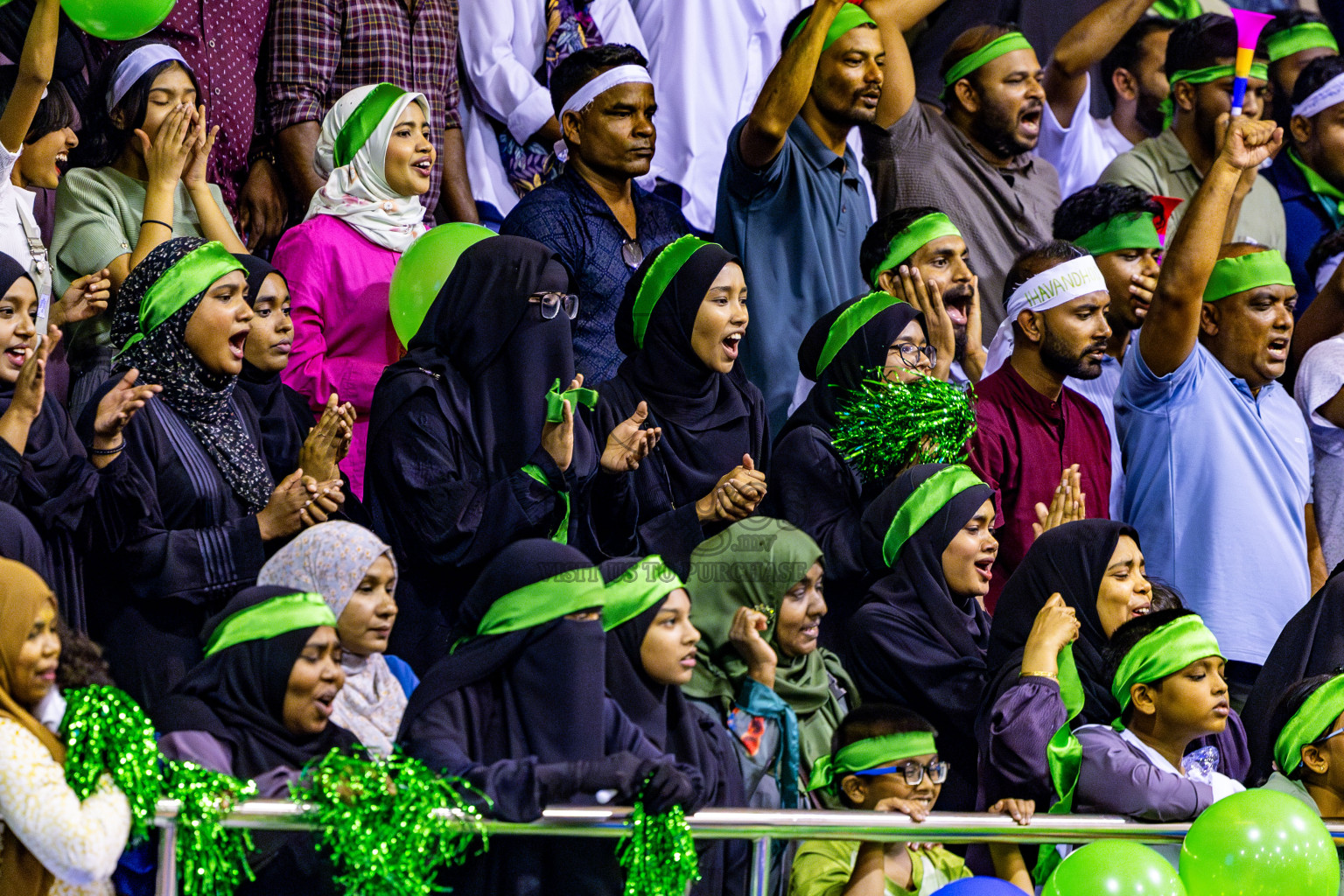 Finals of Interschool Volleyball Tournament 2024 was held in Social Center at Male', Maldives on Friday, 6th December 2024. Photos: Nausham Waheed / images.mv