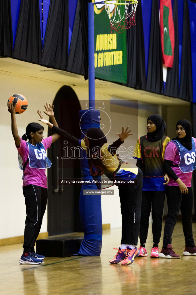 Sports Club Shinning Star vs Kulhudhuffushi in the Milo National Netball Tournament 2022 on 19 July 2022, held in Social Center, Male', Maldives. Photographer: Shuu / Images.mv