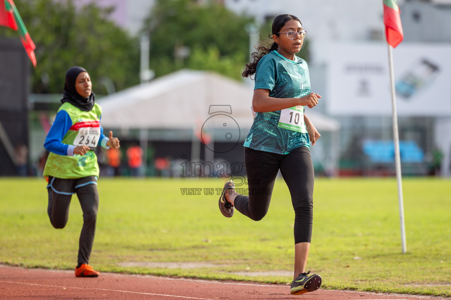 Day 2 of 33rd National Athletics Championship was held in Ekuveni Track at Male', Maldives on Friday, 6th September 2024. Photos: Shuu Abdul Sattar / images.mv