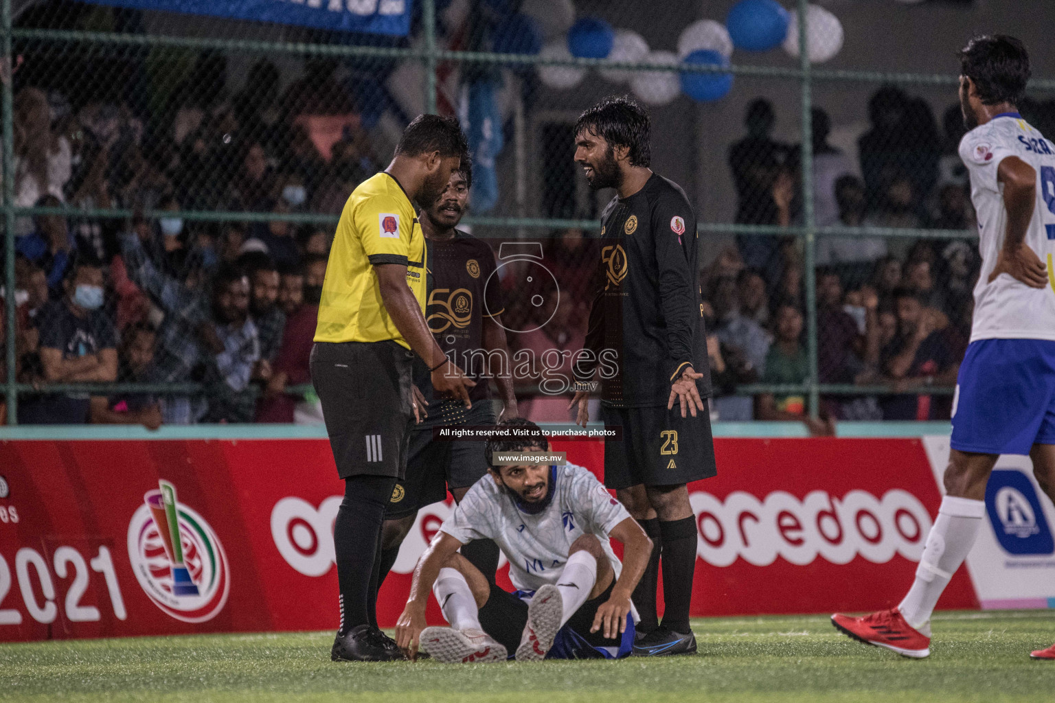 Prison Club vs MACL in the Quarter Finals of Club Maldives 2021 held at Hulhumale;, on 12th December 2021 Photos: Nausham / images.mv