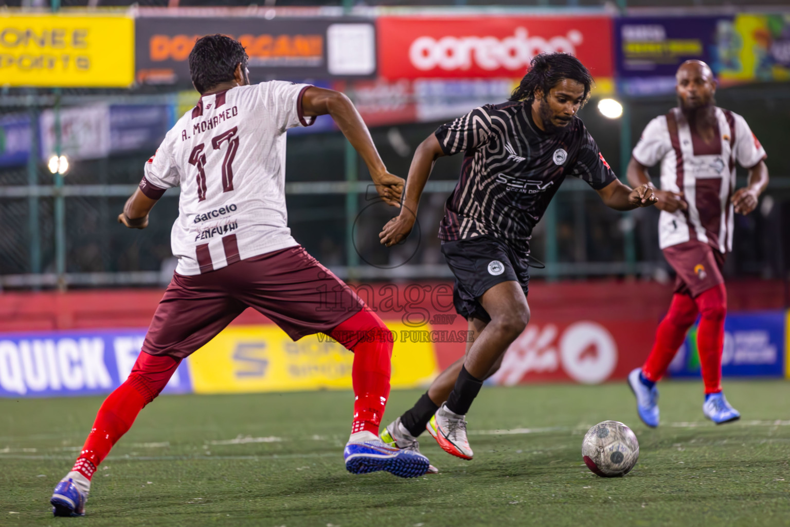 ADh Maamigili vs ADh Fenfushi in Day 12 of Golden Futsal Challenge 2024 was held on Friday, 26th January 2024, in Hulhumale', Maldives
Photos: Ismail Thoriq / images.mv