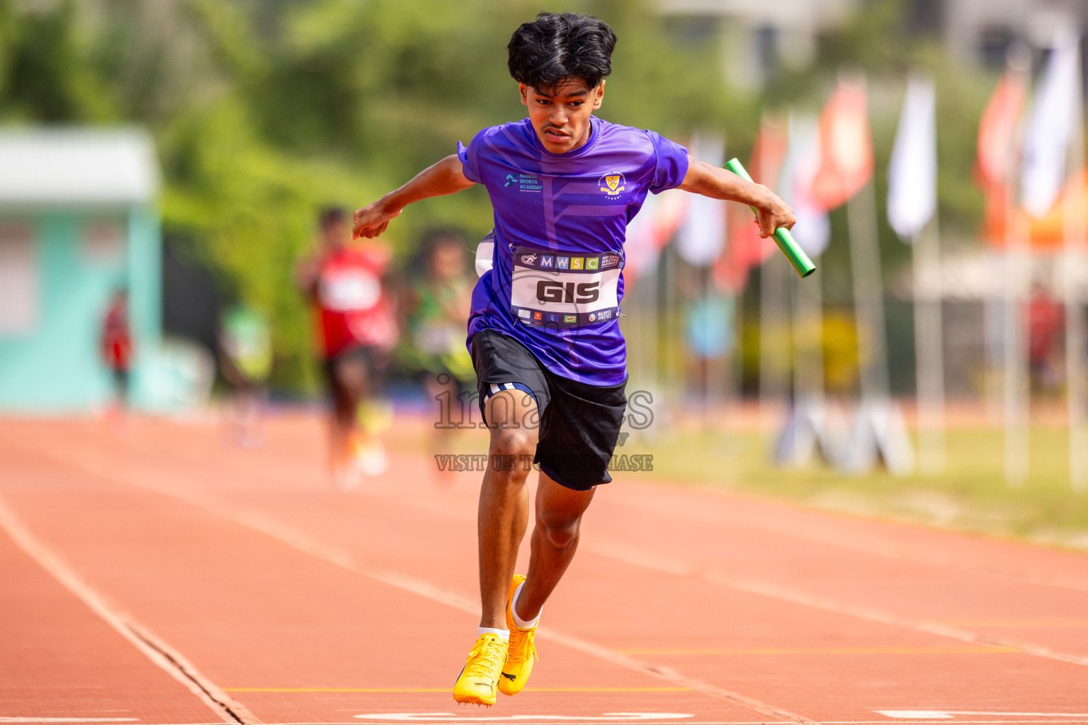 Day 5 of MWSC Interschool Athletics Championships 2024 held in Hulhumale Running Track, Hulhumale, Maldives on Wednesday, 13th November 2024. Photos by: Raif Yoosuf / Images.mv