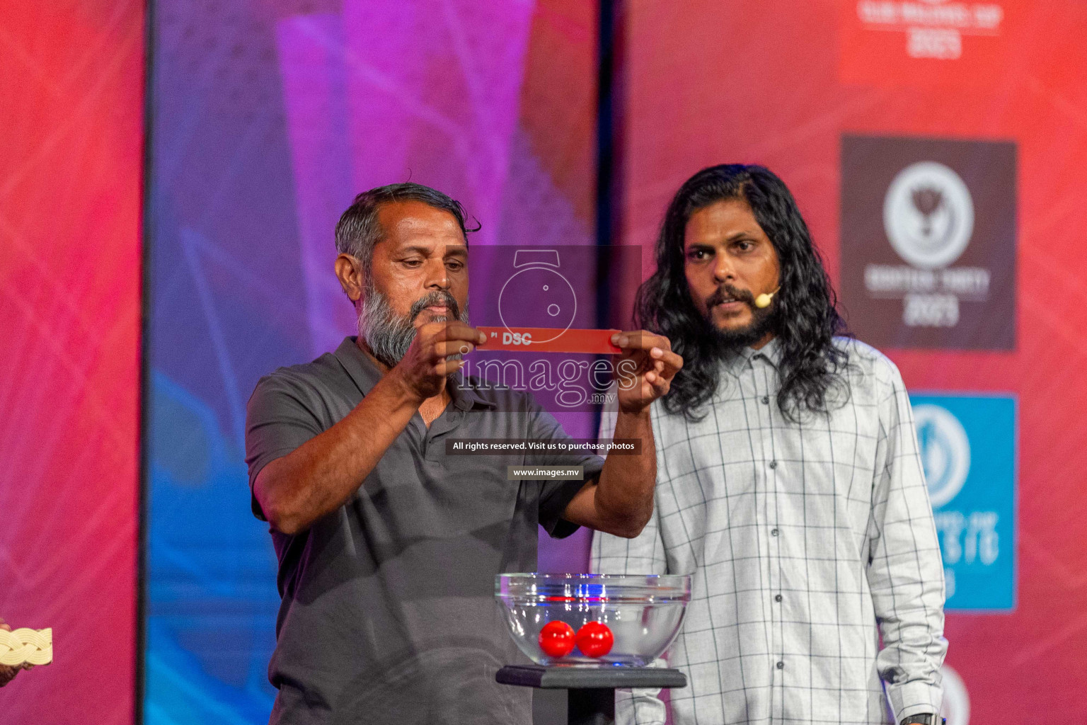 Draw ceremony of Club Maldives 2023 was held on Thursday, 6th July 2023 at PSM Studio in Male', Maldives.  Photos: Ismail Thoriq / images.mv