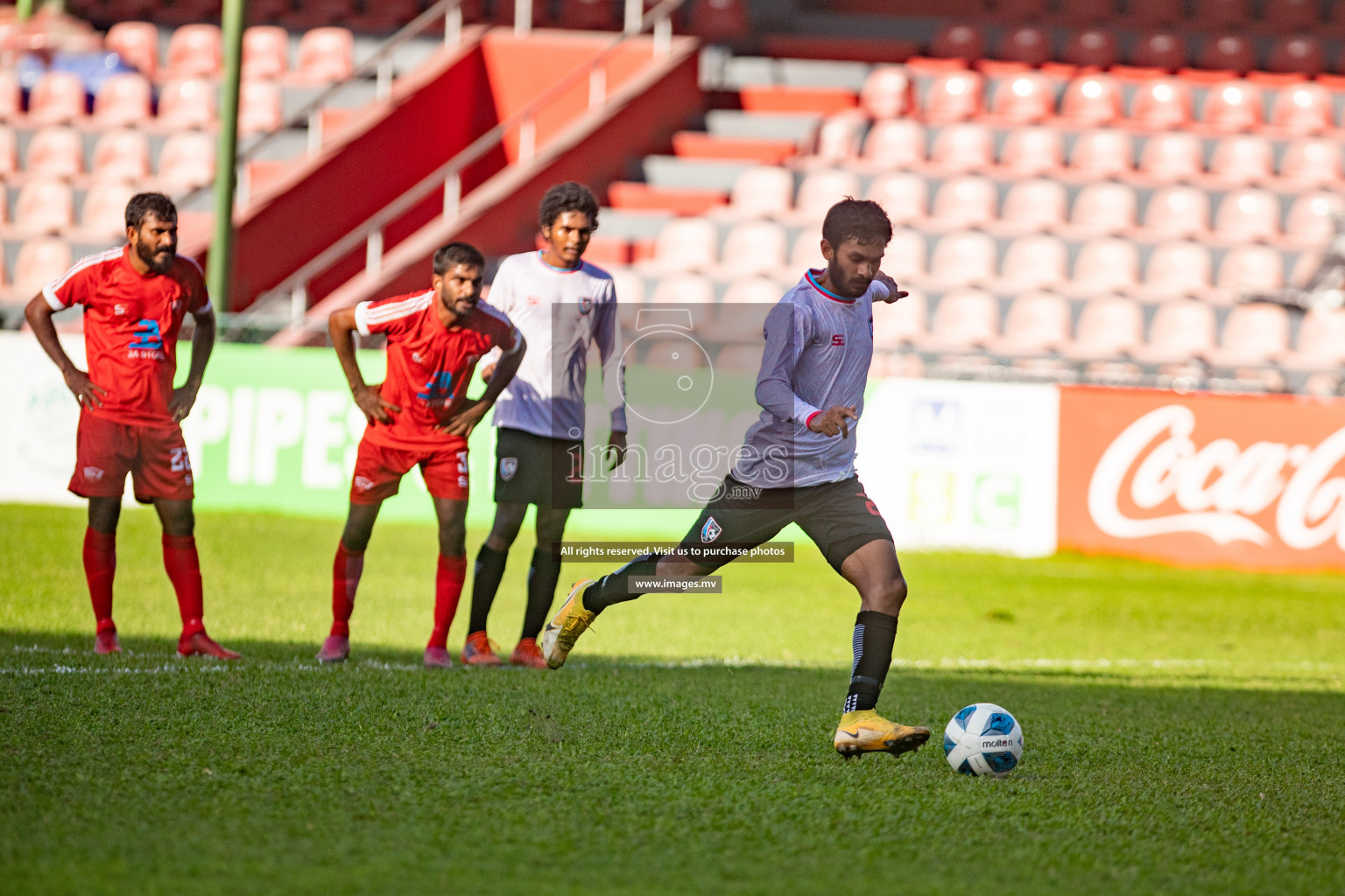 Tent Sports Club vs Club PK in 2nd Division 2022 on 13th July 2022, held in National Football Stadium, Male', Maldives  Photos: Hassan Simah / Images.mv