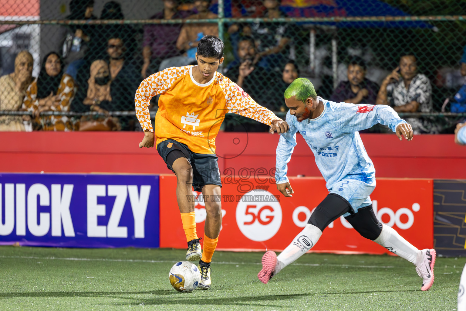 ADh Hangnaameedhoo vs ADh Kunburudhoo in Day 15 of Golden Futsal Challenge 2025 was held on Sunday, 19th January 2025, in Hulhumale', Maldives. Photos: Ismail Thoriq / images.mv
