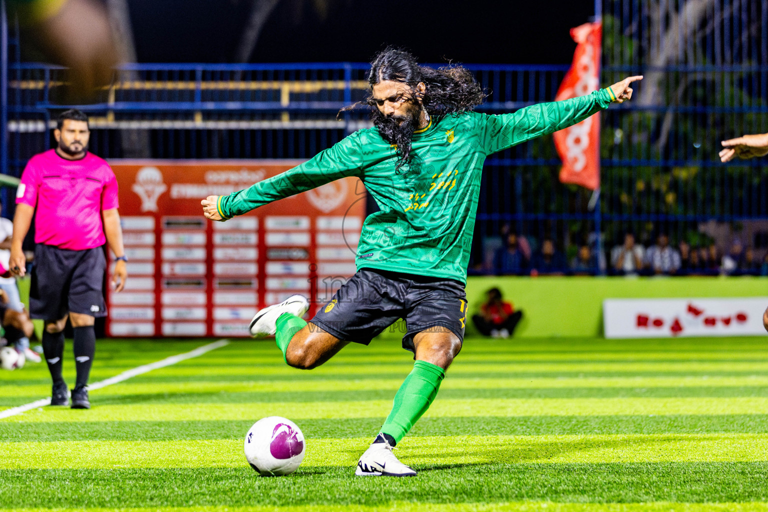 Muring FC vs Nala Brothers in Day 7 of Eydhafushi Futsal Cup 2024 was held on Sunday , 14th April 2024, in B Eydhafushi, Maldives Photos: Nausham Waheed / images.mv