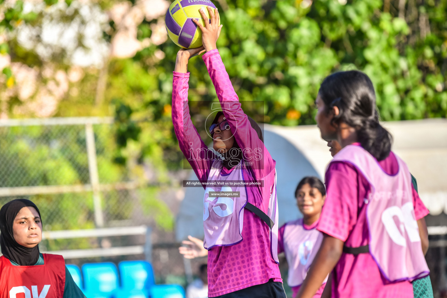 Day 5 of Junior Netball Championship 2022 on 9th March 2022 held in Male', Maldives. Photos by Nausham Waheed