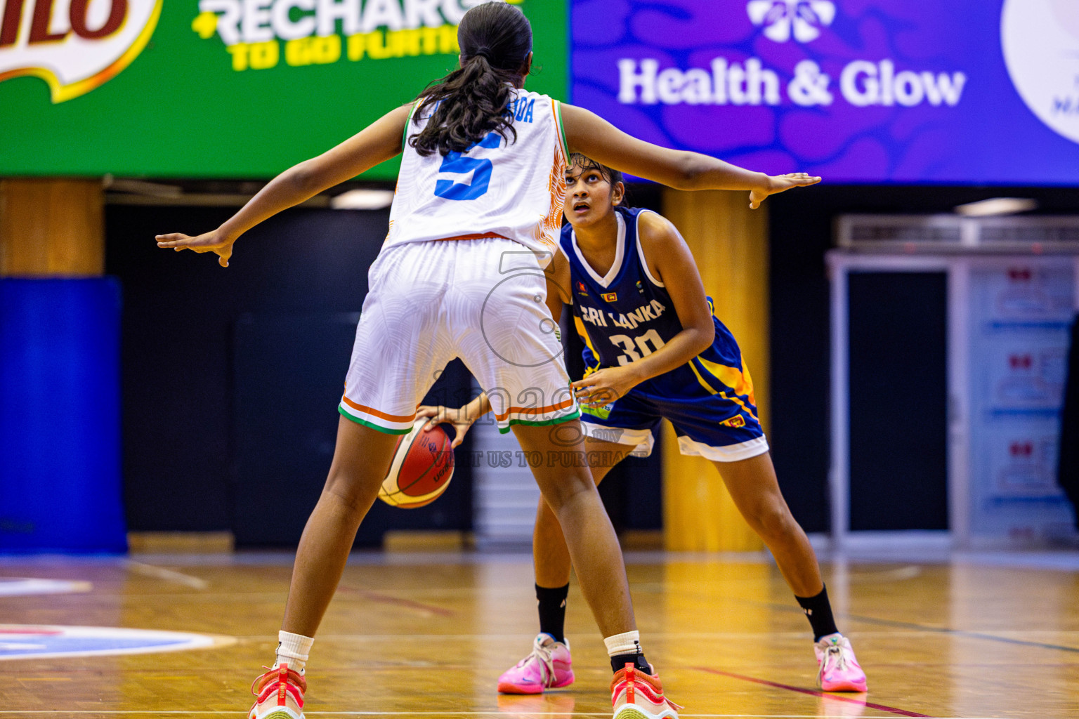 Sri Lanka vs India in the Final of Under 16 Woman's Asian Cup SABA Qualifiers 2025 was held in Social Center, Male', Maldives on Sunday, 15th June 2025. Photos: Nausham Waheed / images.mv