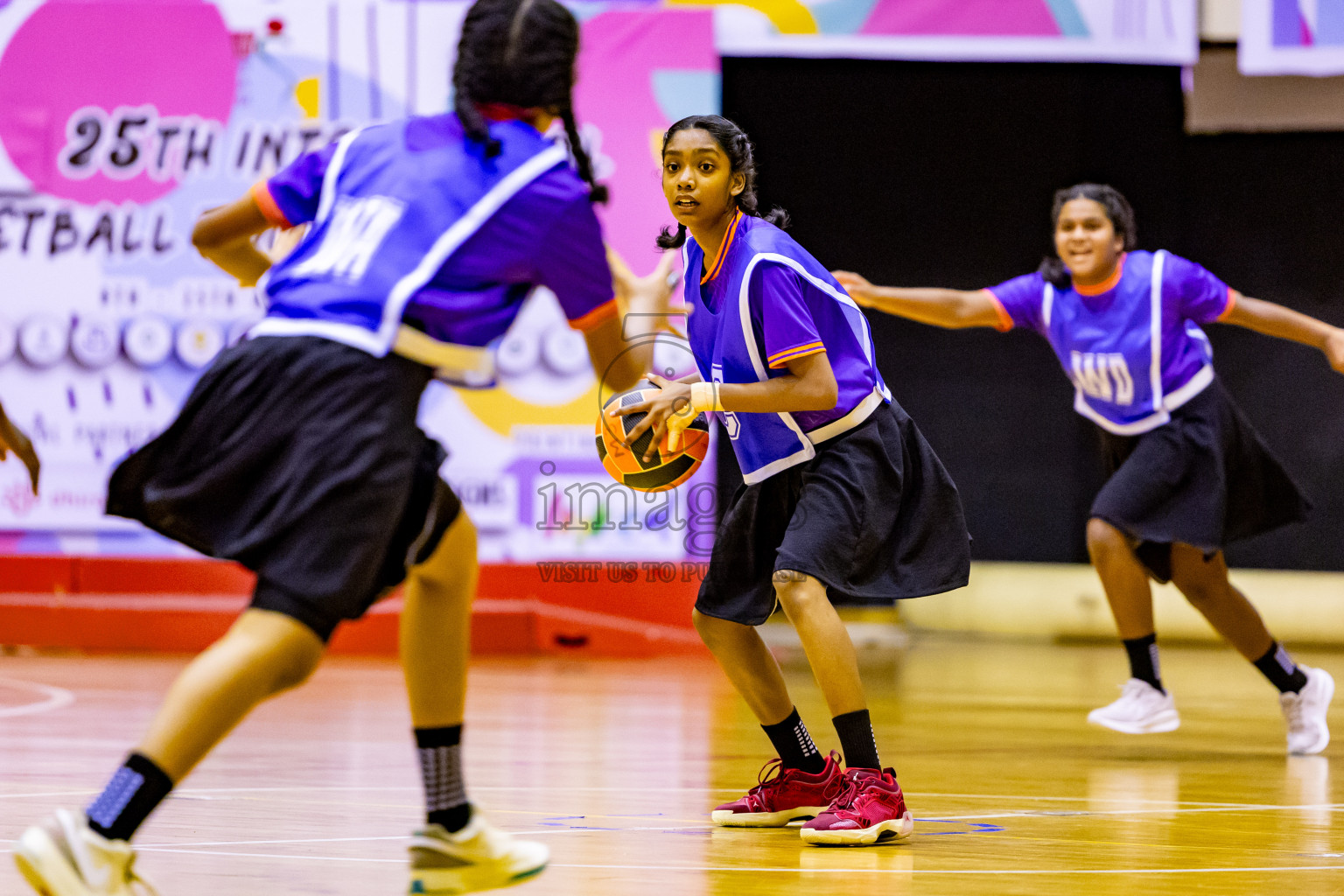 Day 8 of 25th Inter-School Netball Tournament was held in Social Center at Male', Maldives on Sunday, 18th August 2024. Photos: Nausham Waheed / images.mv