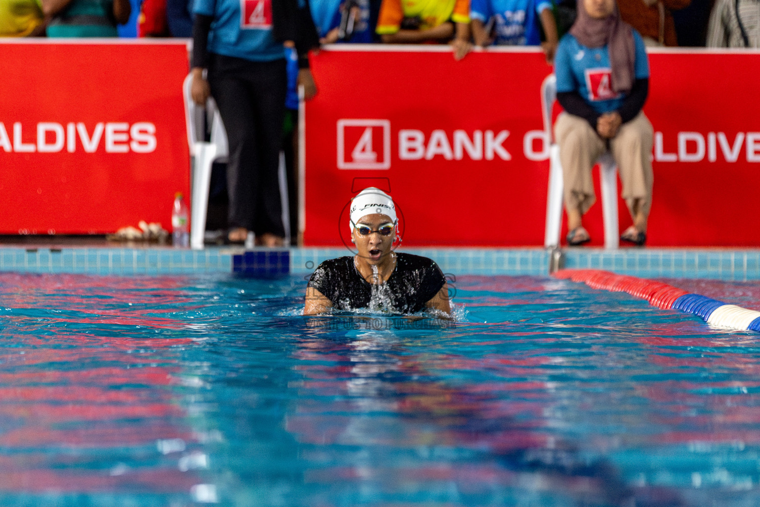 Day 3 of National Swimming Competition 2024 held in Hulhumale', Maldives on Sunday, 15th December 2024. Photos: Hassan Simah / images.mv