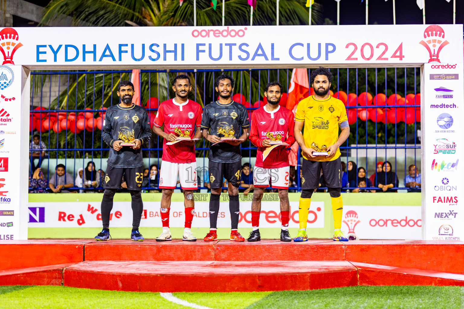 CC Sports Club vs Afro SC in the final of Eydhafushi Futsal Cup 2024 was held on Wednesday , 17th April 2024, in B Eydhafushi, Maldives Photos: Nausham Waheed / images.mv